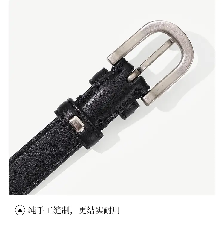 Men's Brown Leather Belt with Silver Buckle 2025 — feature 25
