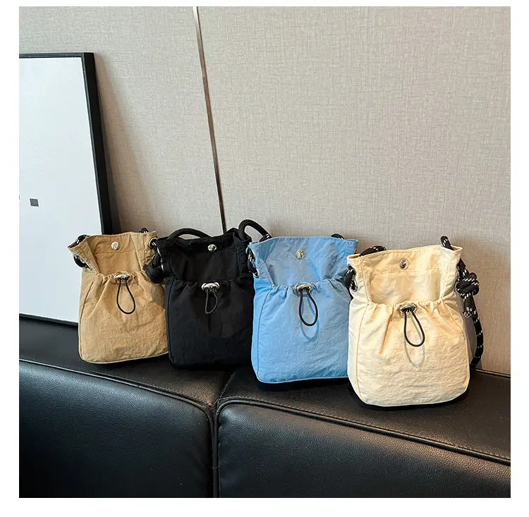 Blue Drawstring Mobile Phone Crossbody Bag for Women — feature 12