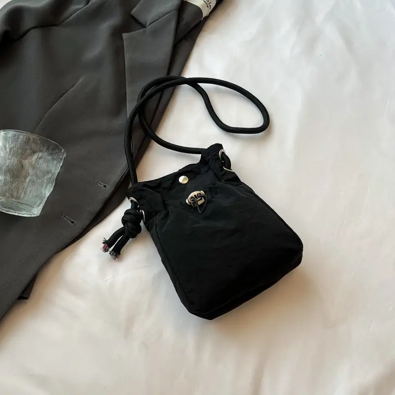 Blue Drawstring Mobile Phone Crossbody Bag for Women — feature 24