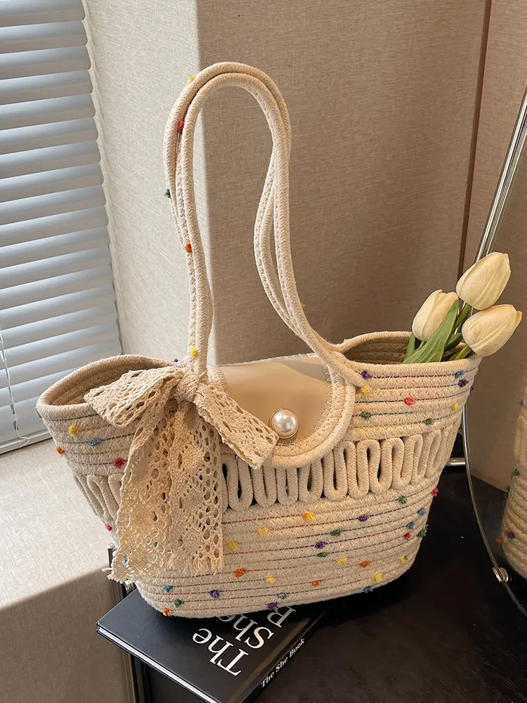 Women Woven Shoulder Bag Summer 2026 Niche Fashion - Image 5