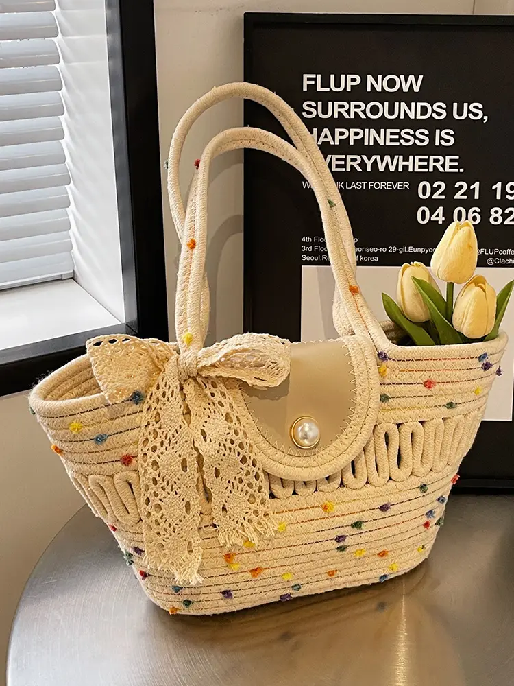 Women Woven Shoulder Bag Summer 2026 Niche Fashion - Image 7