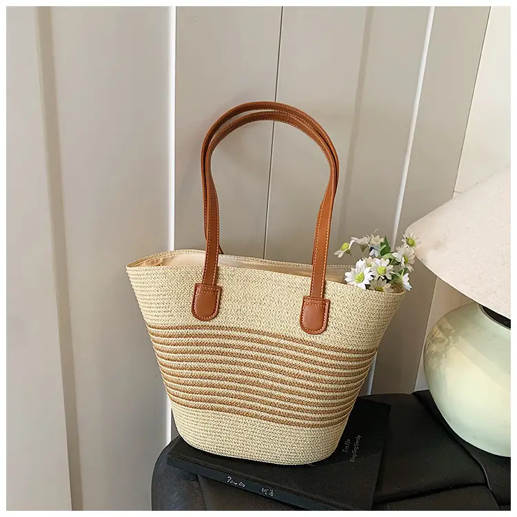 Women's Woven Straw Shoulder Bag Large Capacity Summer 2025 — feature 15