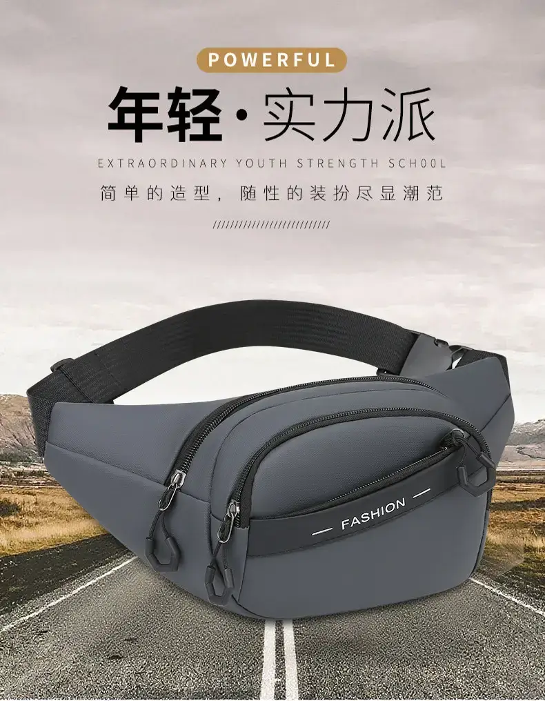 Men's Multi-Layer Sports Waist Bag with 4 Lens Options — feature 2
