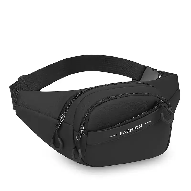 Men's Multi-Layer Sports Waist Bag with 4 Lens Options