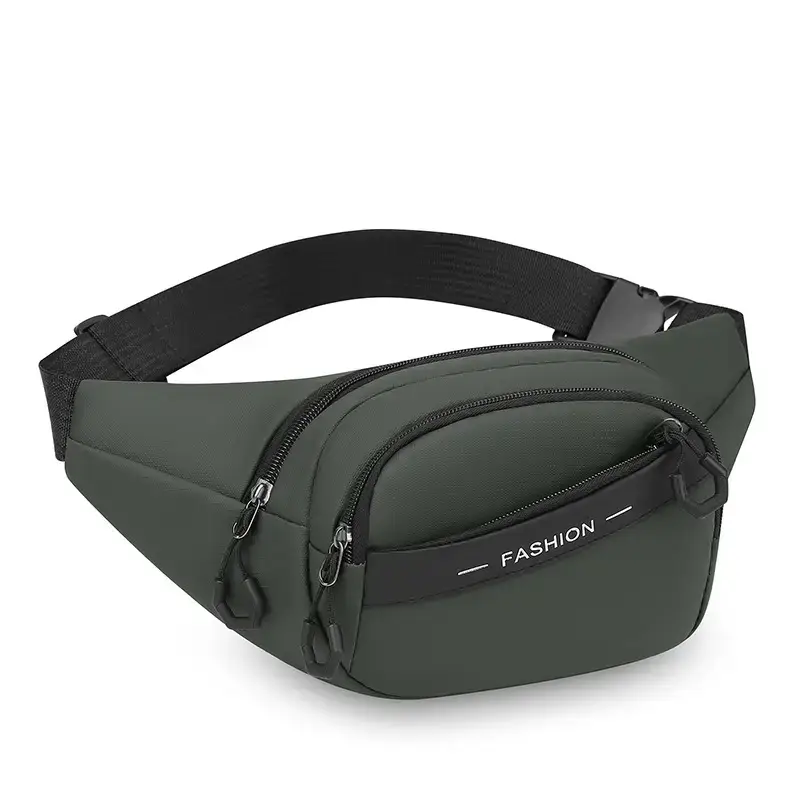 Men's Multi-Layer Sports Waist Bag with 4 Lens Options