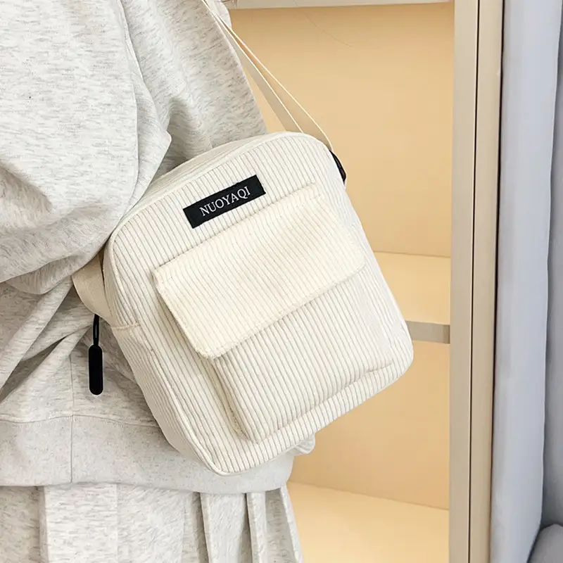 2025 Women's Crossbody Bag Corduroy Canvas Shoulder Bag - Image 7