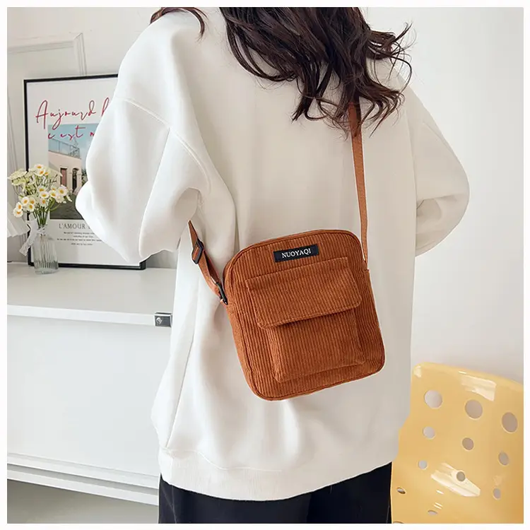2025 Women's Crossbody Bag Corduroy Canvas Shoulder Bag — feature 14