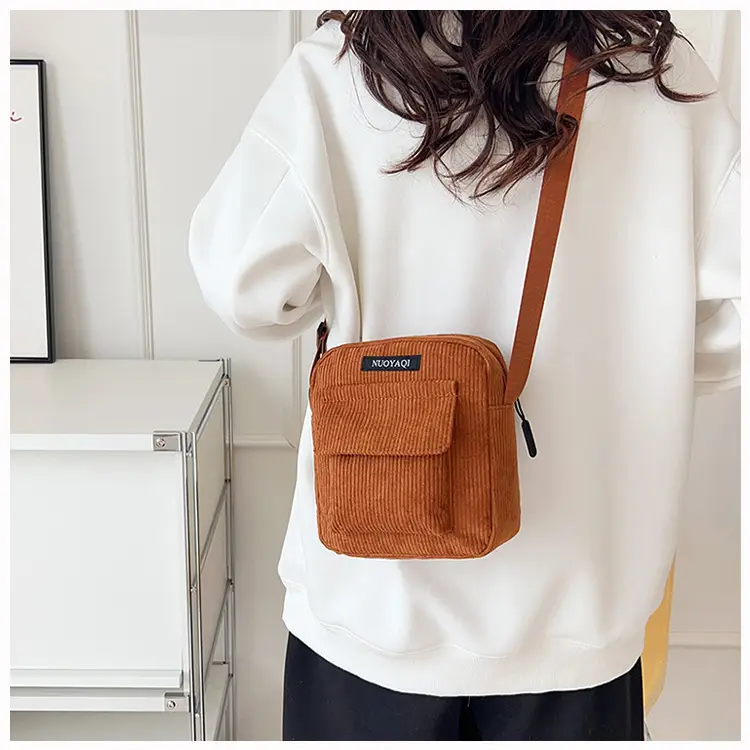 2025 Women's Crossbody Bag Corduroy Canvas Shoulder Bag — feature 15