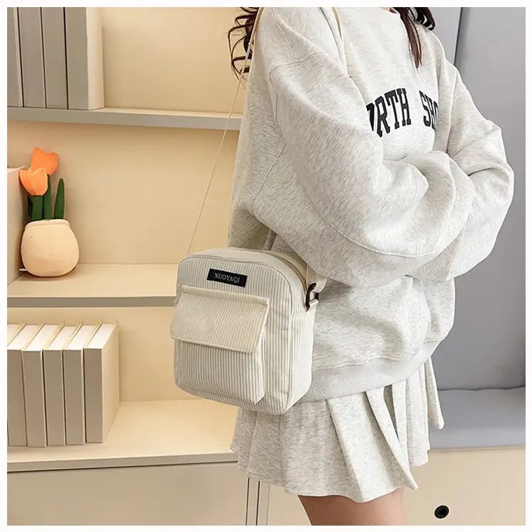 2025 Women's Crossbody Bag Corduroy Canvas Shoulder Bag — feature 16