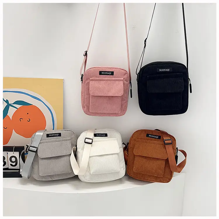 2025 Women's Crossbody Bag Corduroy Canvas Shoulder Bag — feature 21