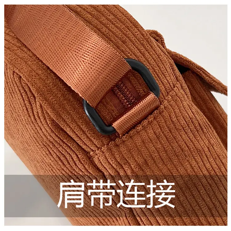 2025 Women's Crossbody Bag Corduroy Canvas Shoulder Bag — feature 8