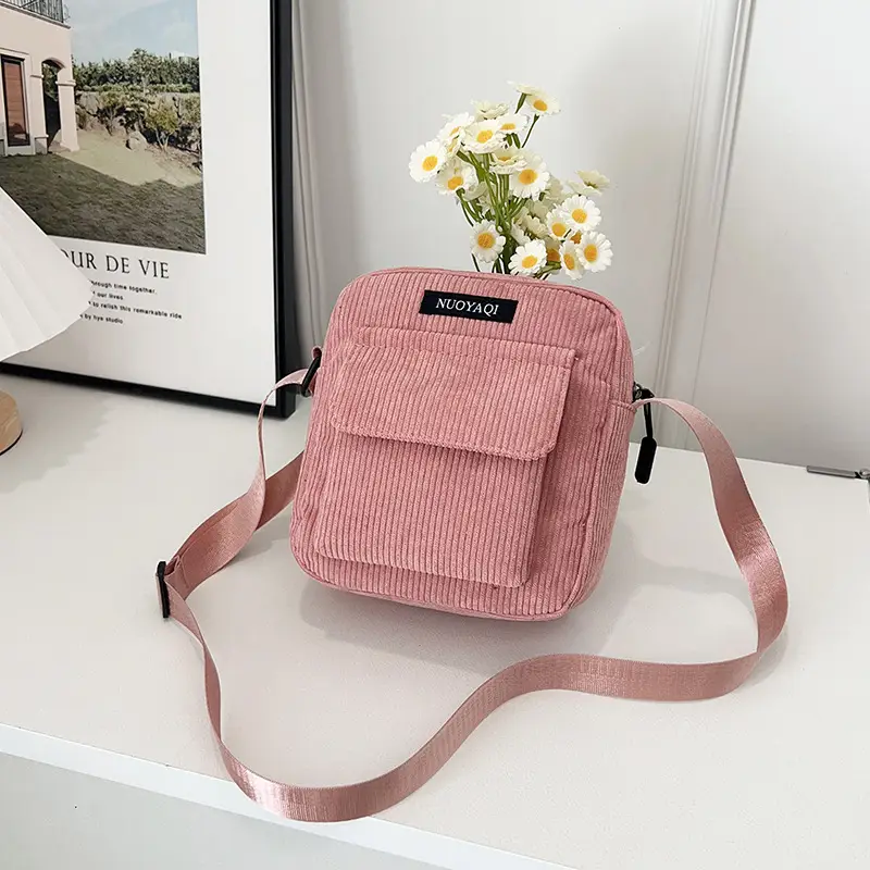 2025 Women's Crossbody Bag Corduroy Canvas Shoulder Bag - Image 2