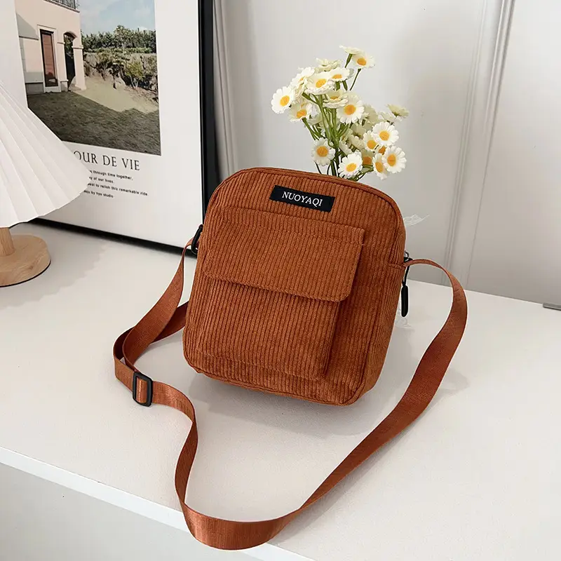 2025 Women's Crossbody Bag Corduroy Canvas Shoulder Bag - Image 4