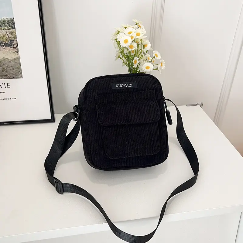 2025 Women's Crossbody Bag Corduroy Canvas Shoulder Bag - Image 5