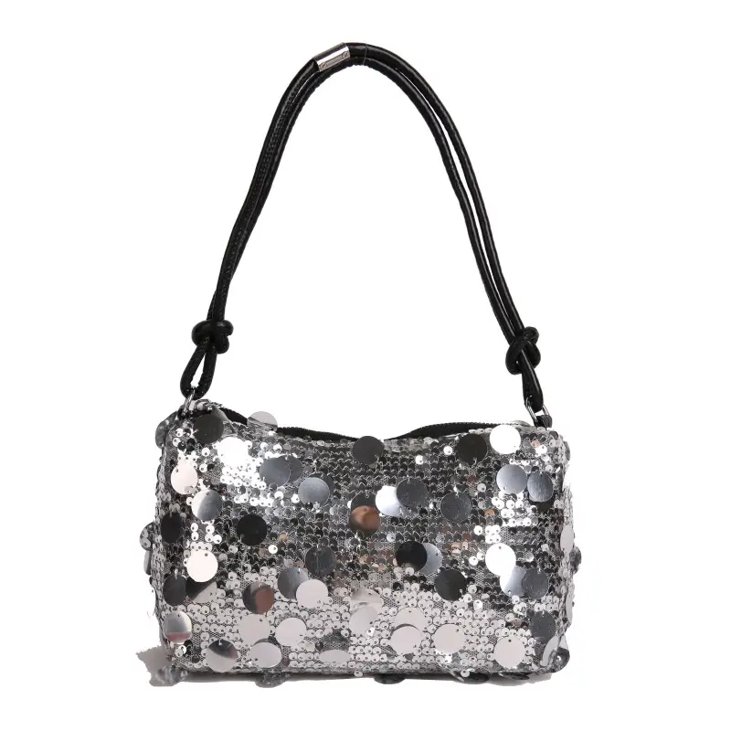 Women Sequin Shoulder Bag Small Square 2025 - Image 8