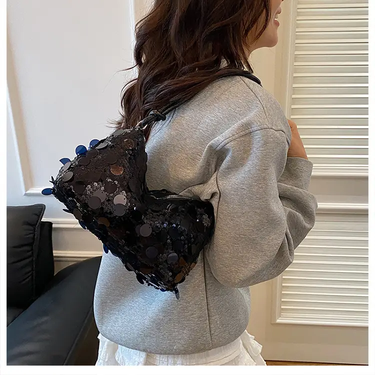 Women Sequin Shoulder Bag Small Square 2025 — feature 17