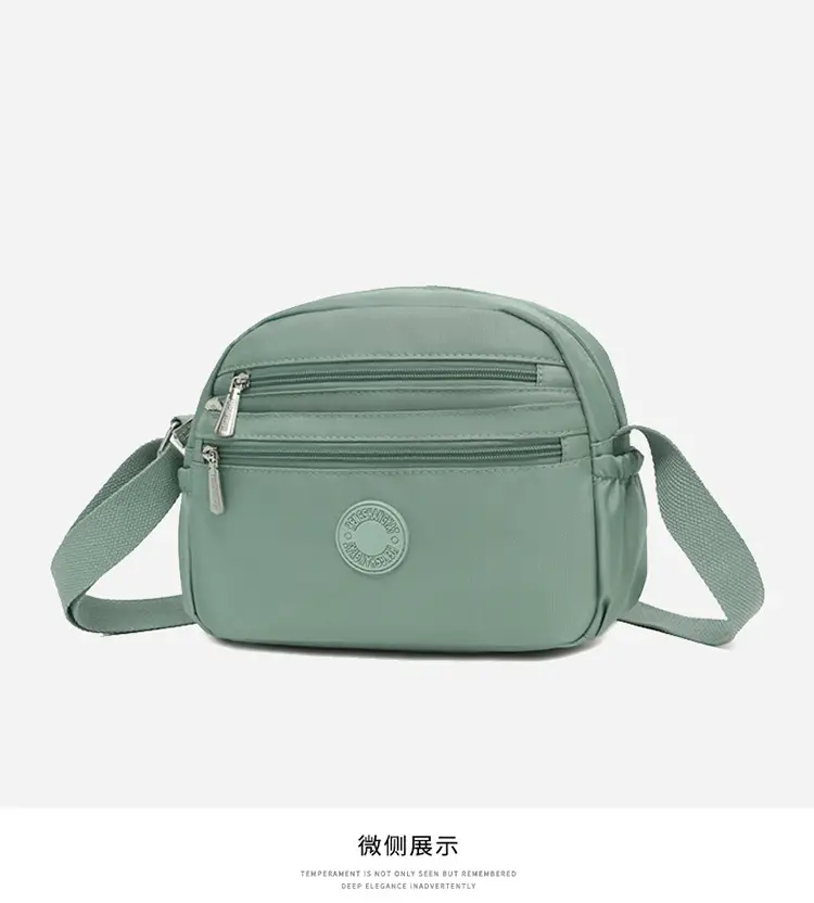 Black Nylon Crossbody Bag for Women with Water Repellent — feature 19