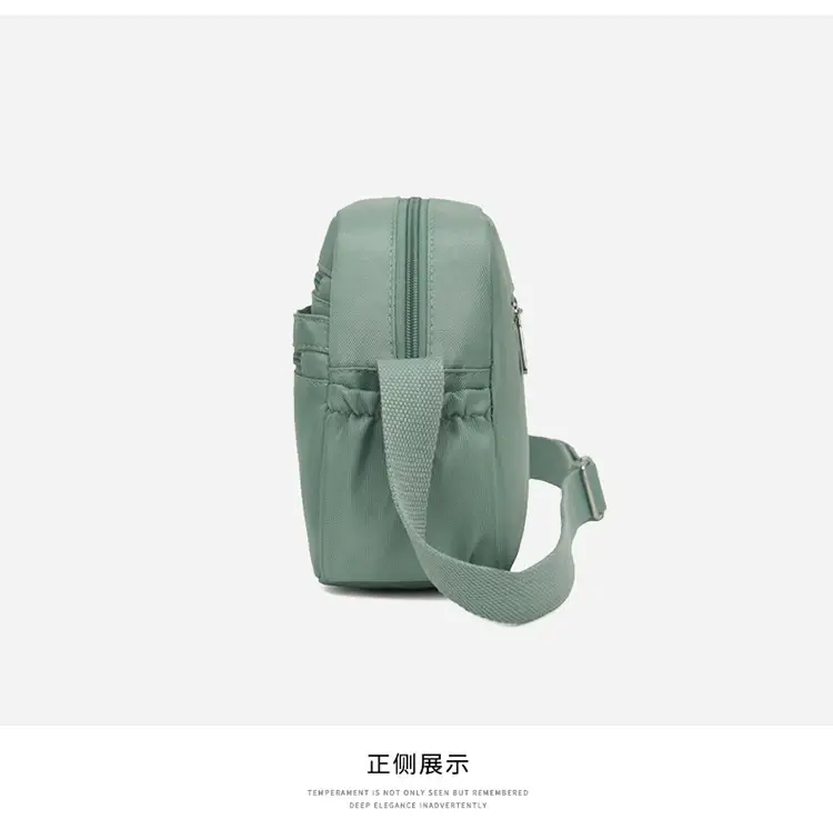 Black Nylon Crossbody Bag for Women with Water Repellent — feature 20
