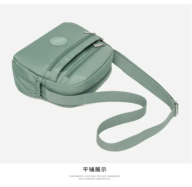 Black Nylon Crossbody Bag for Women with Water Repellent — feature 23