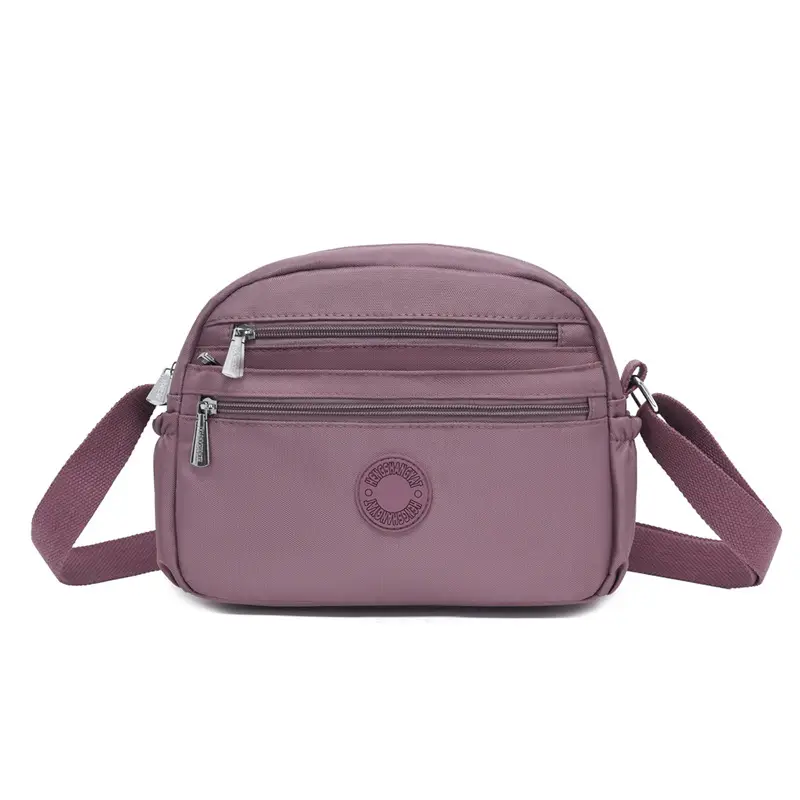Black Nylon Crossbody Bag for Women with Water Repellent - Image 2