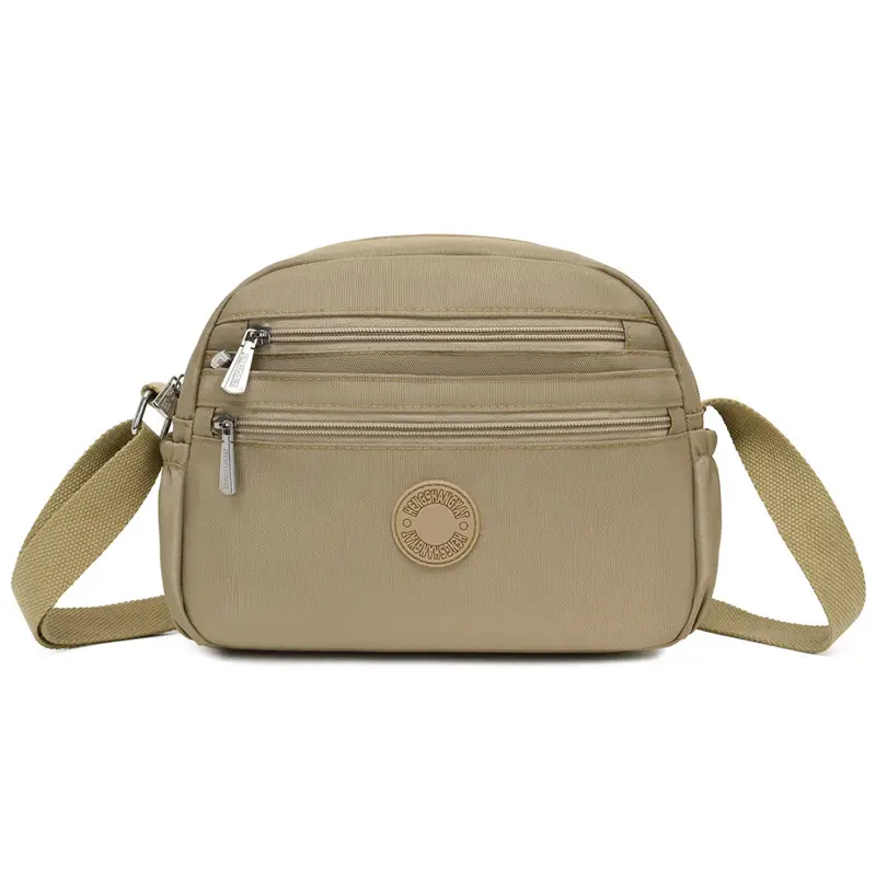 Black Nylon Crossbody Bag for Women with Water Repellent - Image 3