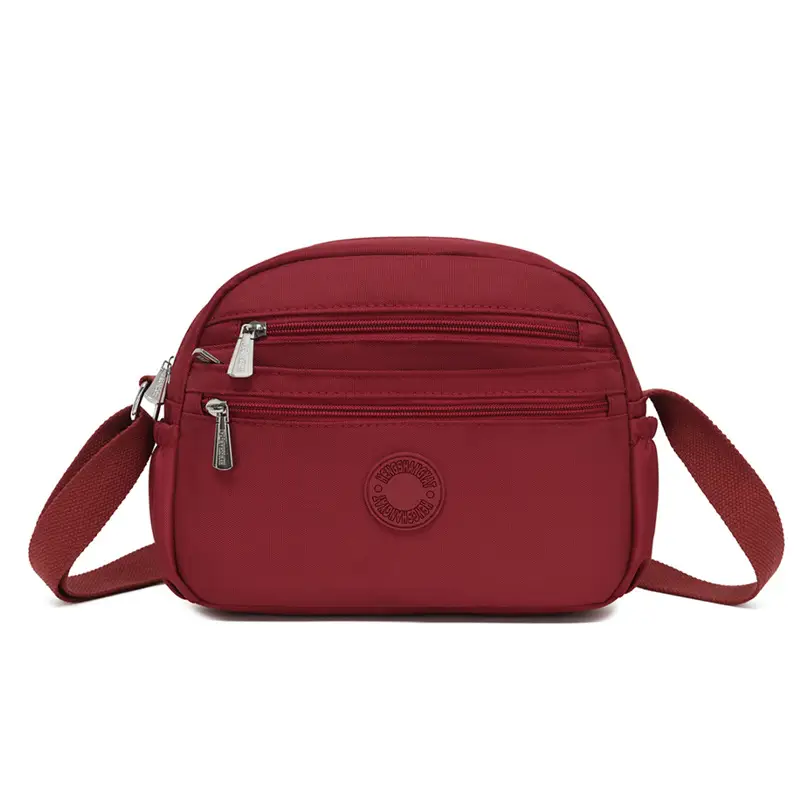 Black Nylon Crossbody Bag for Women with Water Repellent - Image 4
