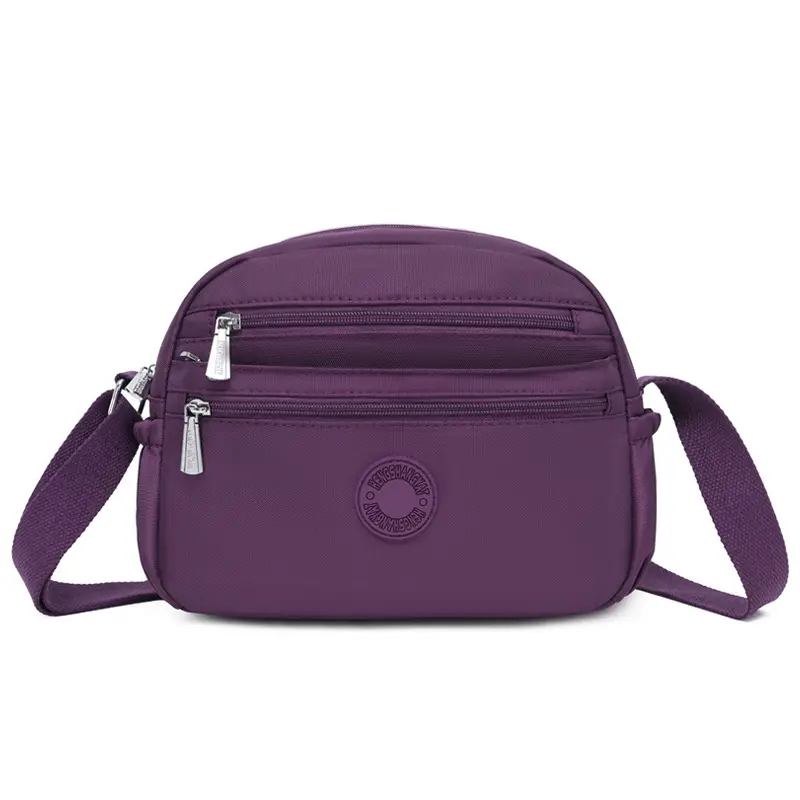 Black Nylon Crossbody Bag for Women with Water Repellent - Image 5