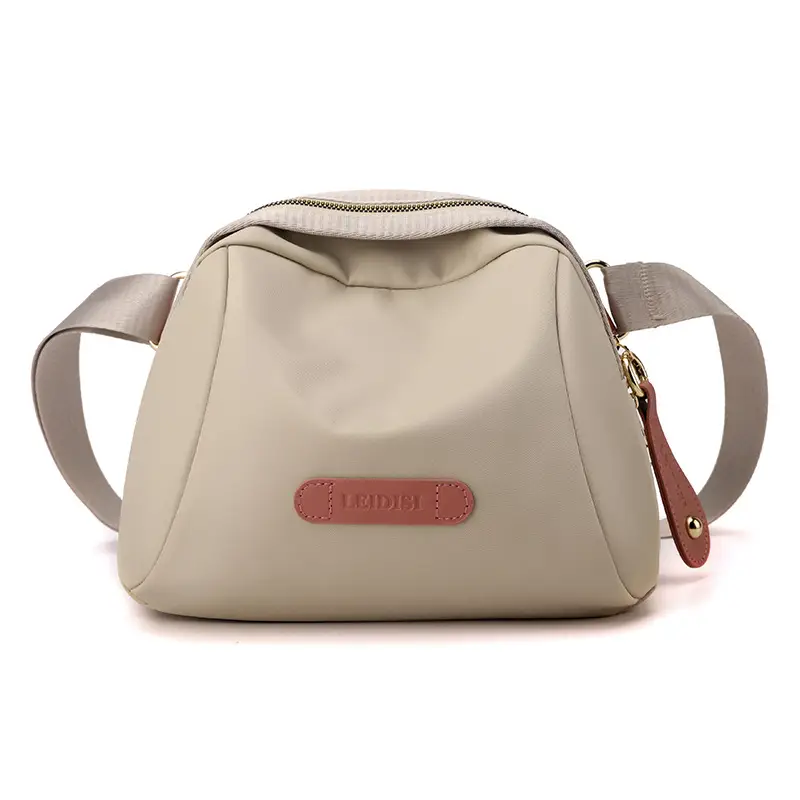 Women's Oxford Cloth Travel Backpack Brown Multi-Functional - Image 2