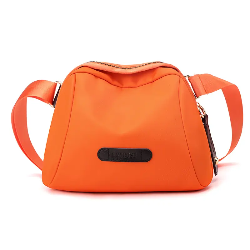 Women's Oxford Cloth Travel Backpack Brown Multi-Functional - Image 4