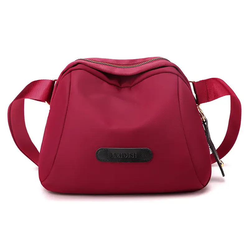Women's Oxford Cloth Travel Backpack Brown Multi-Functional - Image 9