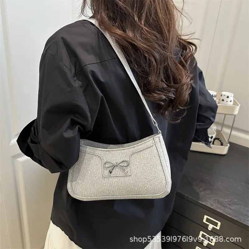 Women's Butterfly Shoulder Bag Silver 2025 - Image 7