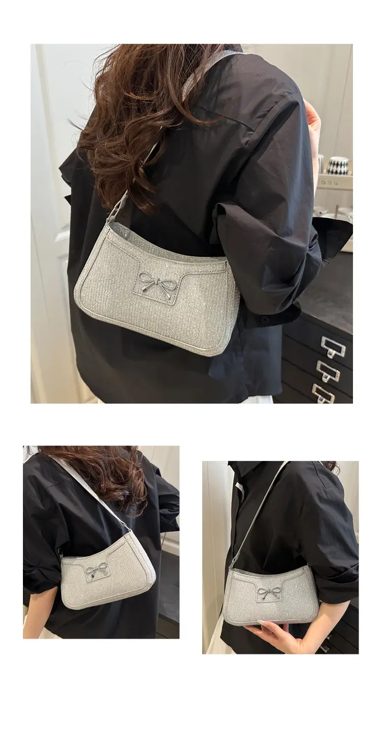 Women's Butterfly Shoulder Bag Silver 2025 — feature 12