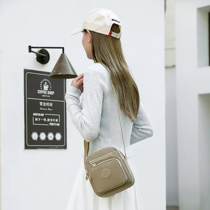 Women's Blue Canvas Crossbody Bag Mini Oxford Cloth Single Shoulder - Image 13