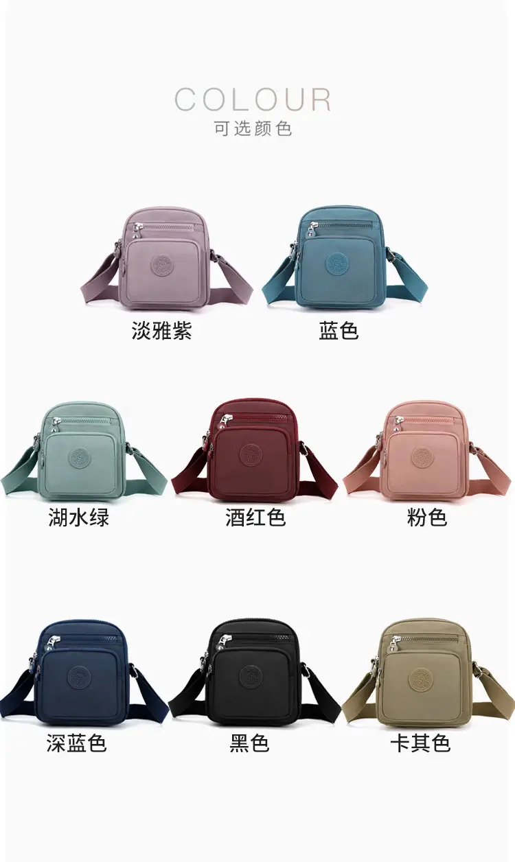 Women's Blue Canvas Crossbody Bag Mini Oxford Cloth Single Shoulder — feature 14