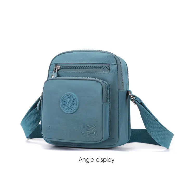 Women's Blue Canvas Crossbody Bag Mini Oxford Cloth Single Shoulder — feature 21