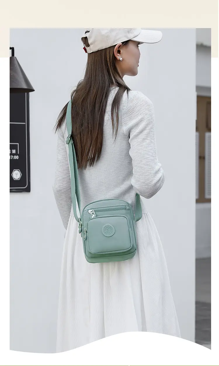 Women's Blue Canvas Crossbody Bag Mini Oxford Cloth Single Shoulder — feature 6