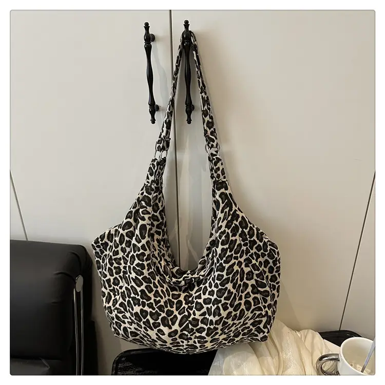 Yellow Plaid Canvas Women's Large Tote Bag - Image 2
