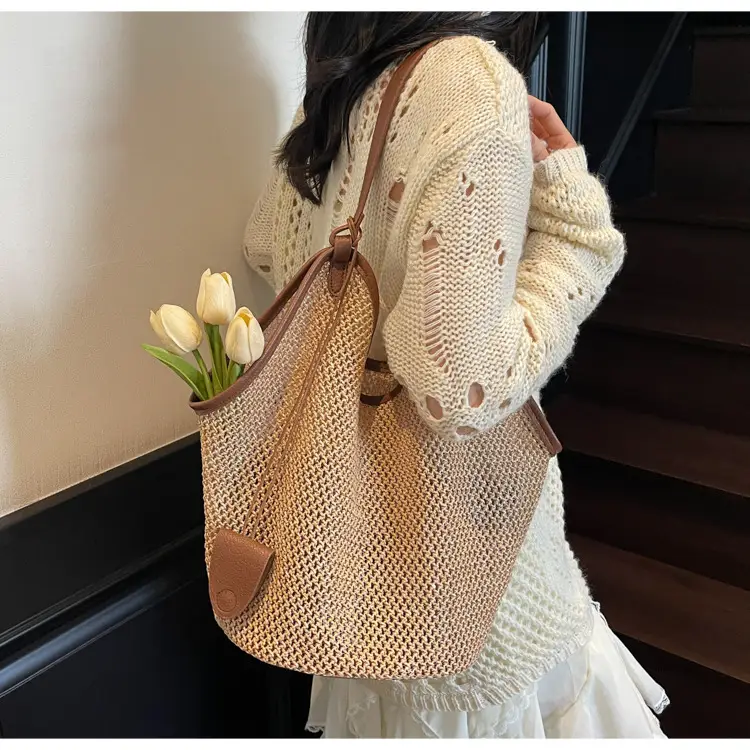 Lightweight Straw Tote Bag for Women, Large Capacity, New Arrival — feature 13