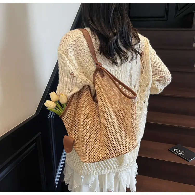Lightweight Straw Tote Bag for Women, Large Capacity, New Arrival — feature 14