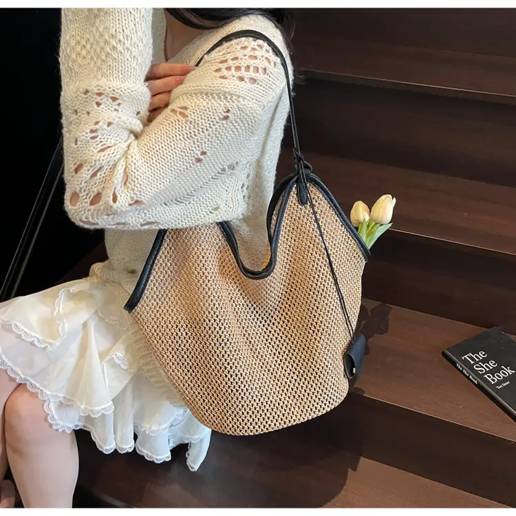 Lightweight Straw Tote Bag for Women, Large Capacity, New Arrival — feature 19