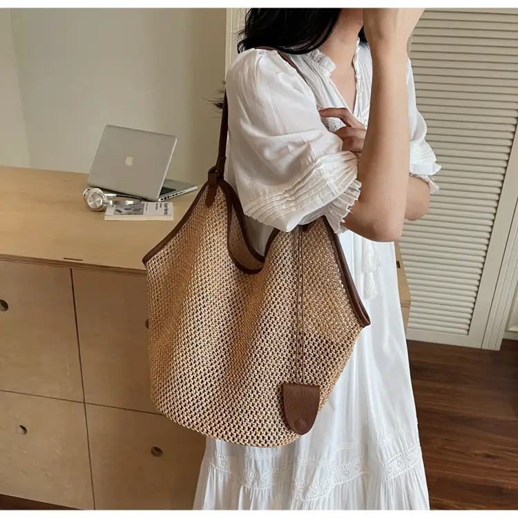 Lightweight Straw Tote Bag for Women, Large Capacity, New Arrival — feature 22