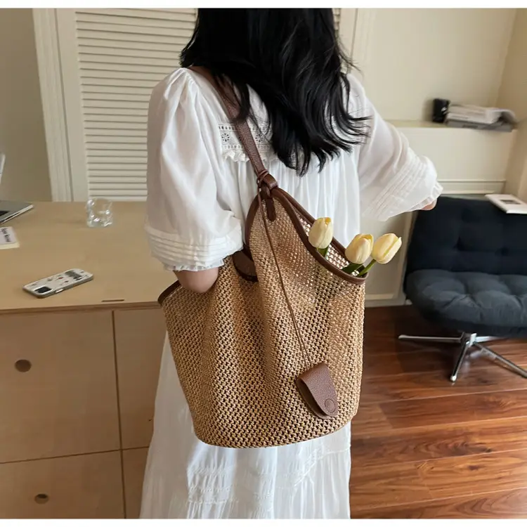 Lightweight Straw Tote Bag for Women, Large Capacity, New Arrival — feature 23