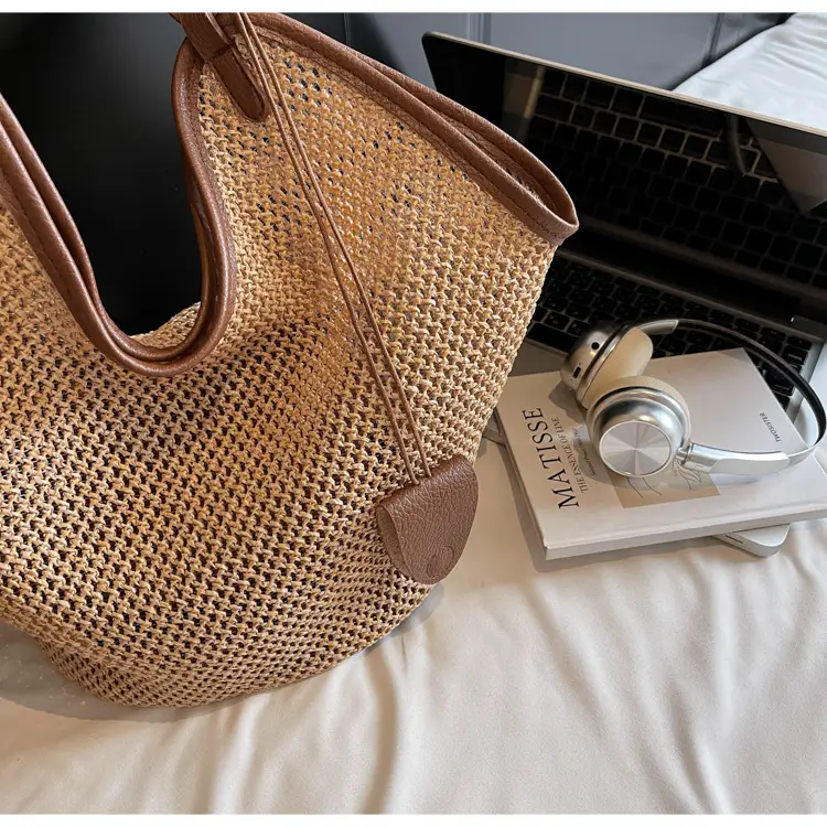 Lightweight Straw Tote Bag for Women, Large Capacity, New Arrival — feature 25