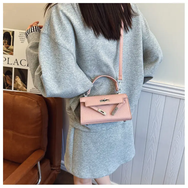 Pink Minimalist Platinum Shoulder Bag for Women 2026 — feature 18