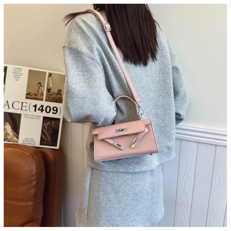 Pink Minimalist Platinum Shoulder Bag for Women 2026 — feature 19