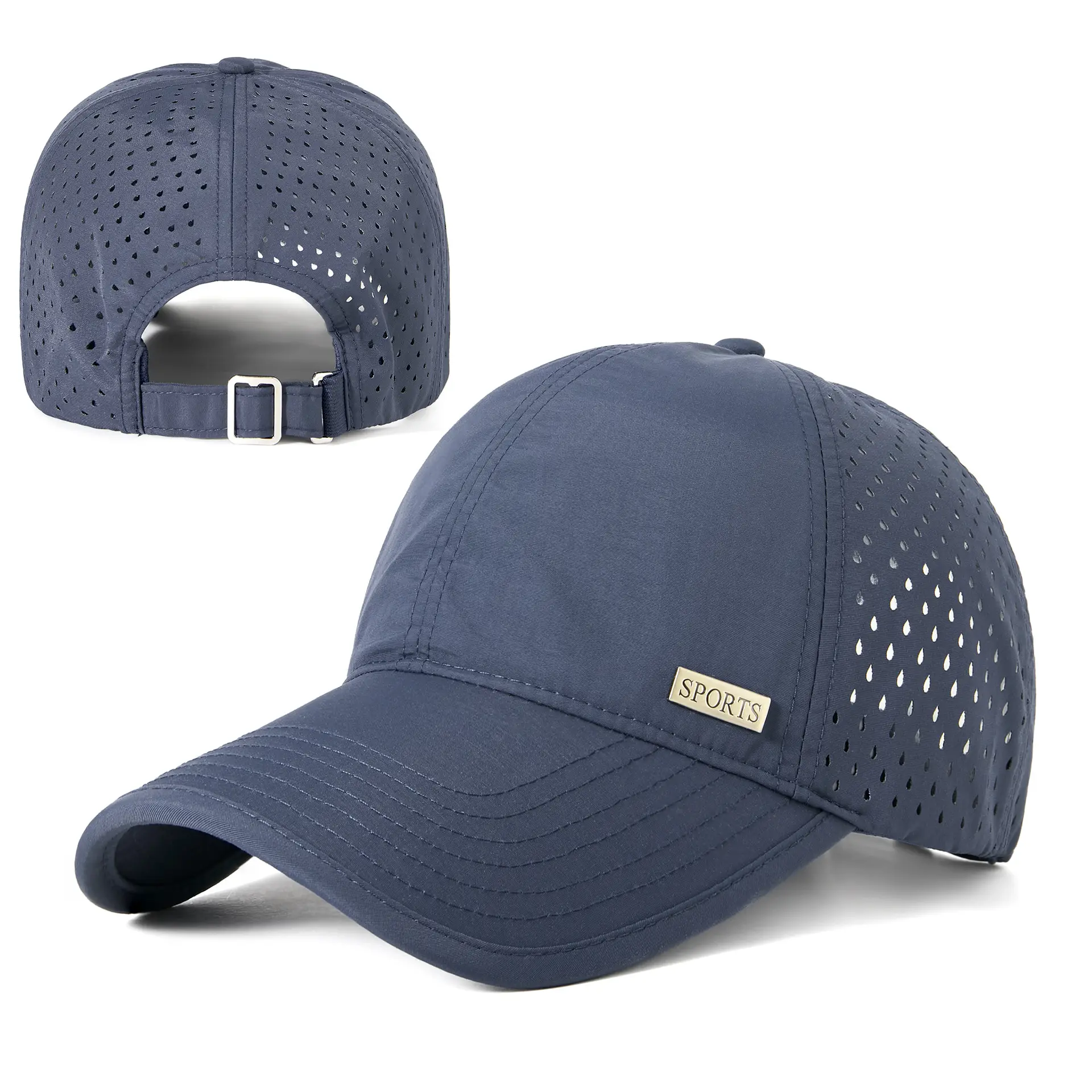 Men Adjustable Black Cycling Cap Lightweight Breathable