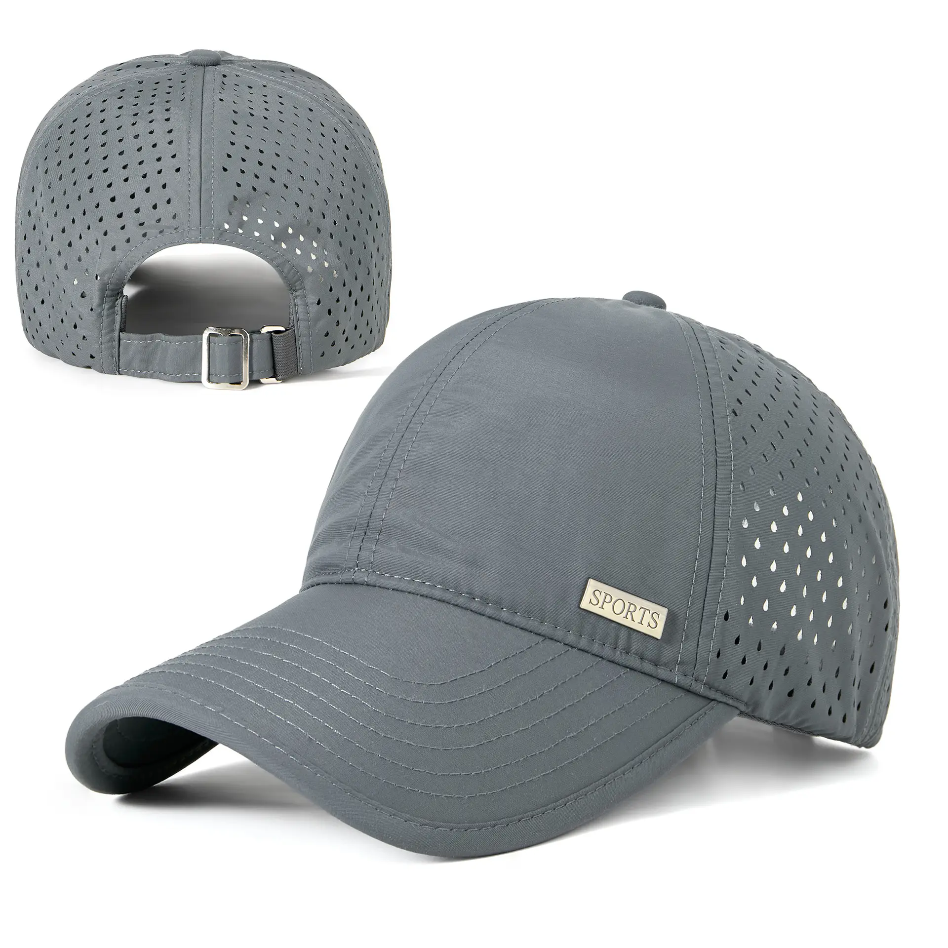 Men Adjustable Black Cycling Cap Lightweight Breathable