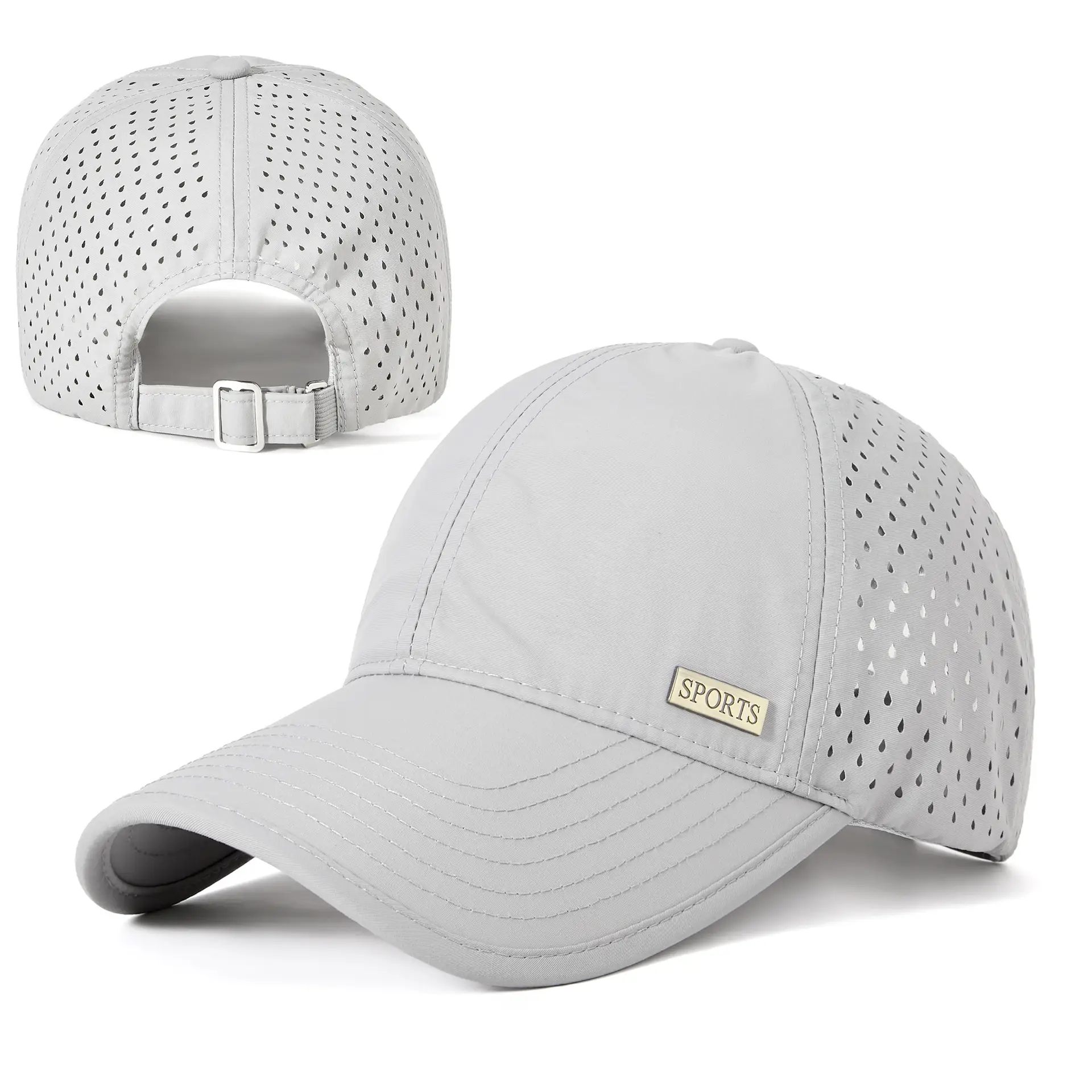 Men Adjustable Black Cycling Cap Lightweight Breathable