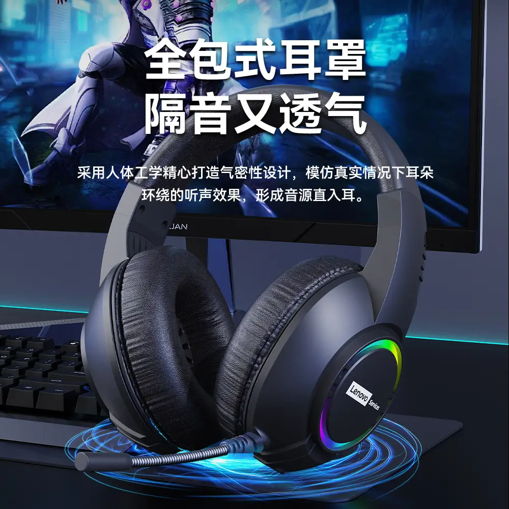 Lenovo Gaming Headset RGB with Microphone - Image 5