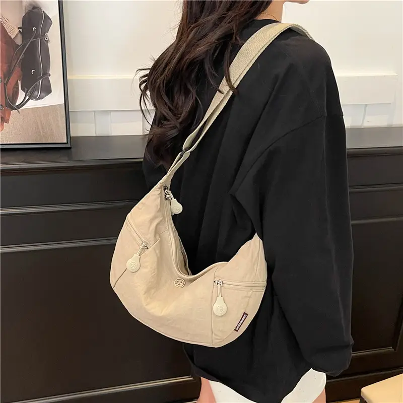 Women's Yellow Crossbody Bag Casual Lightweight Shoulder Bag - Image 6